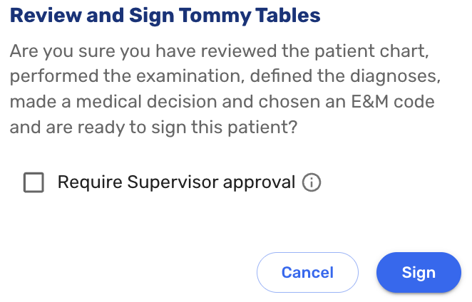 Require Supervisor Approval