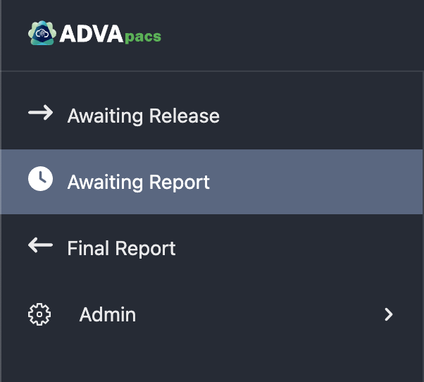 AdvaPACS Worklist Steps