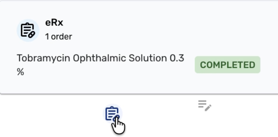 eRX Display on Tracking Board