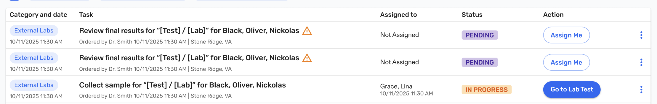 Abnormal Lab Result Alert