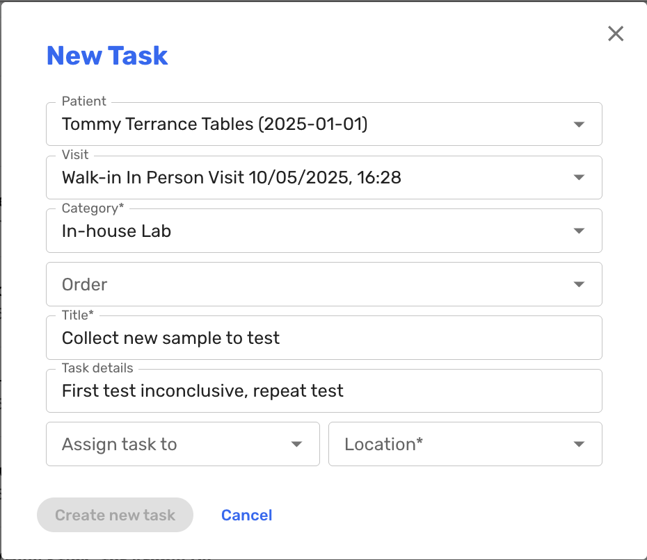 Followup Visit Modal