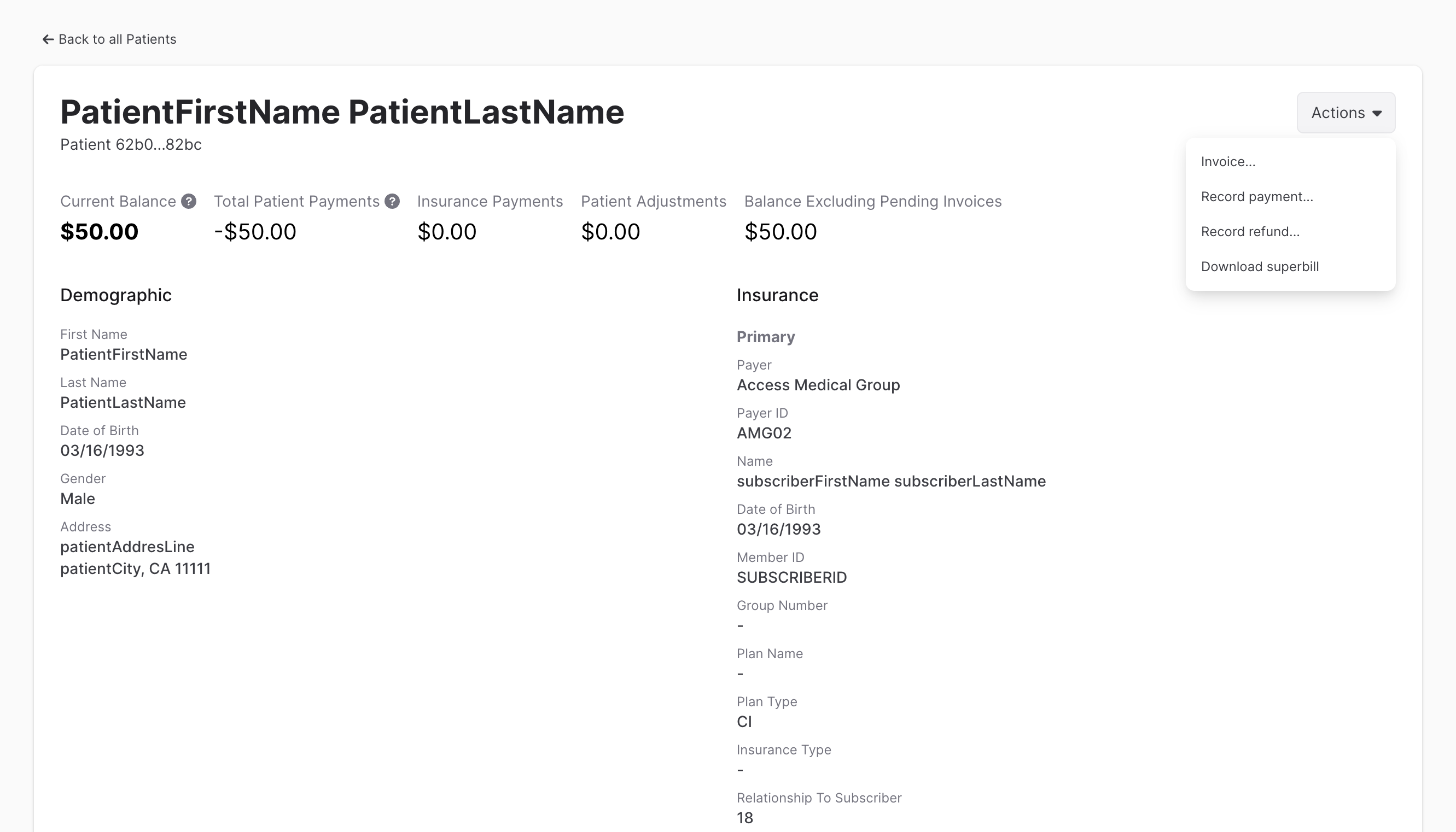 Candid Patient Balance