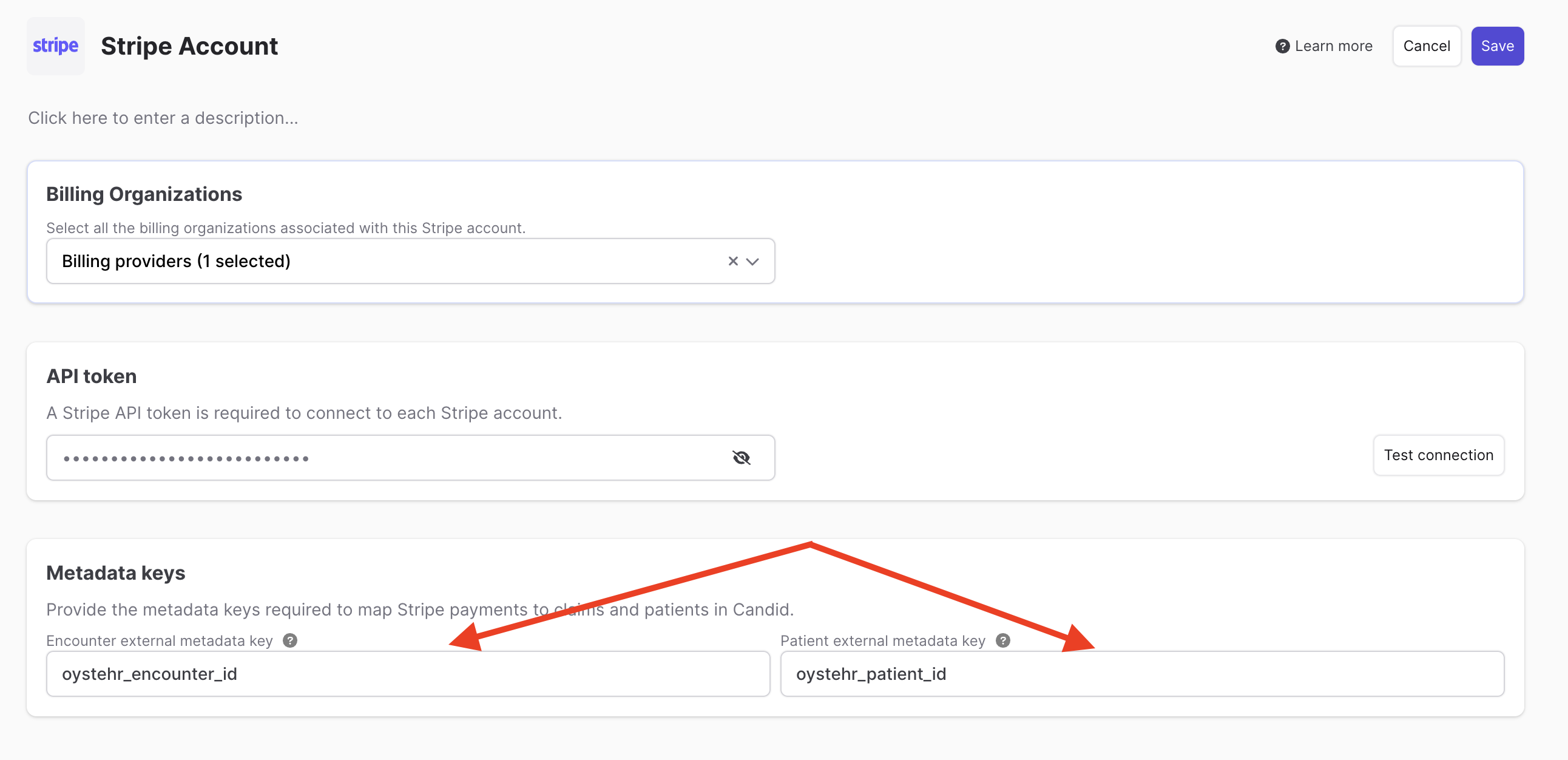 Candid Stripe Config