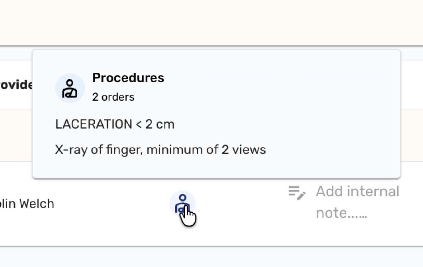 Procedures in tracking board